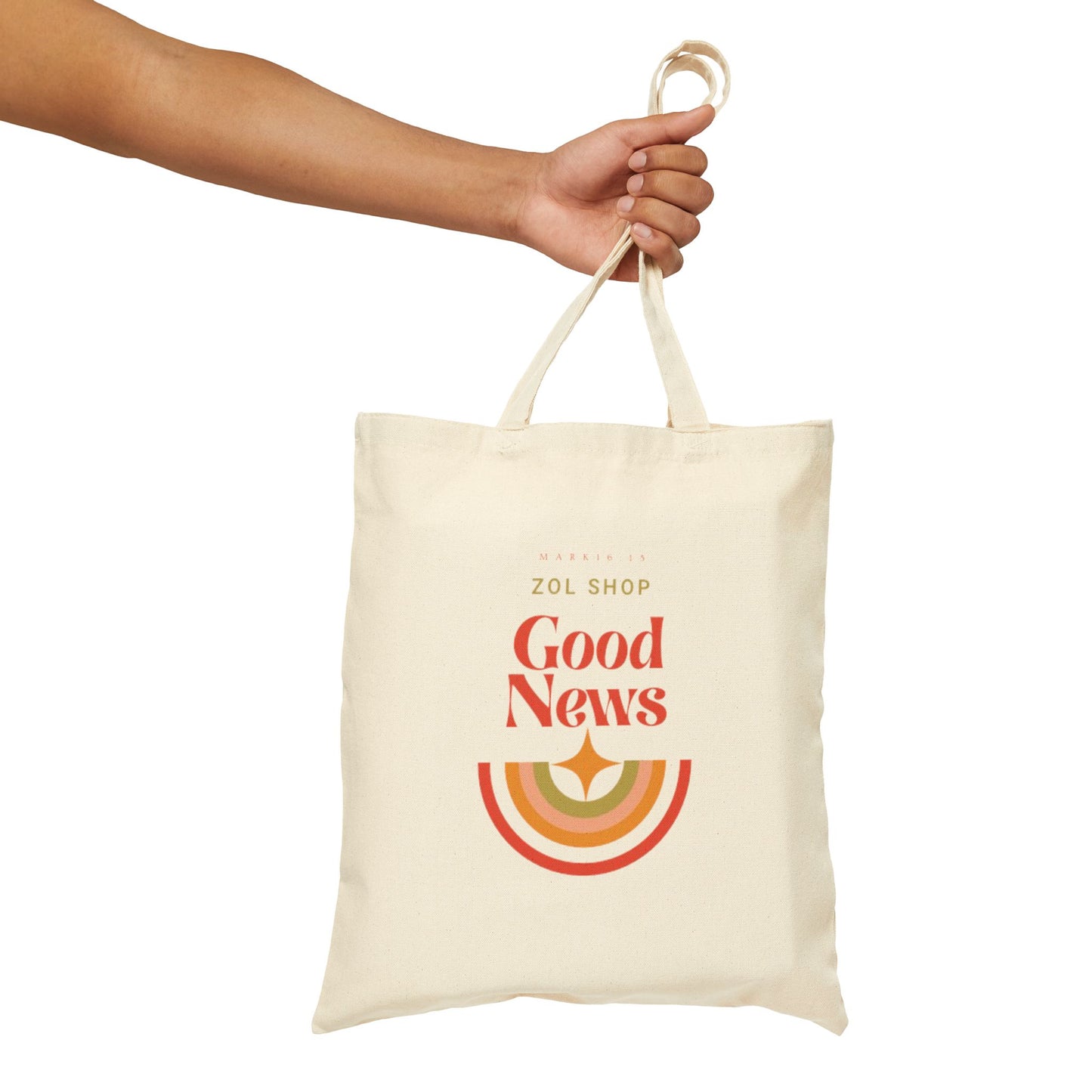 Cotton Canva Tote Bag Good News