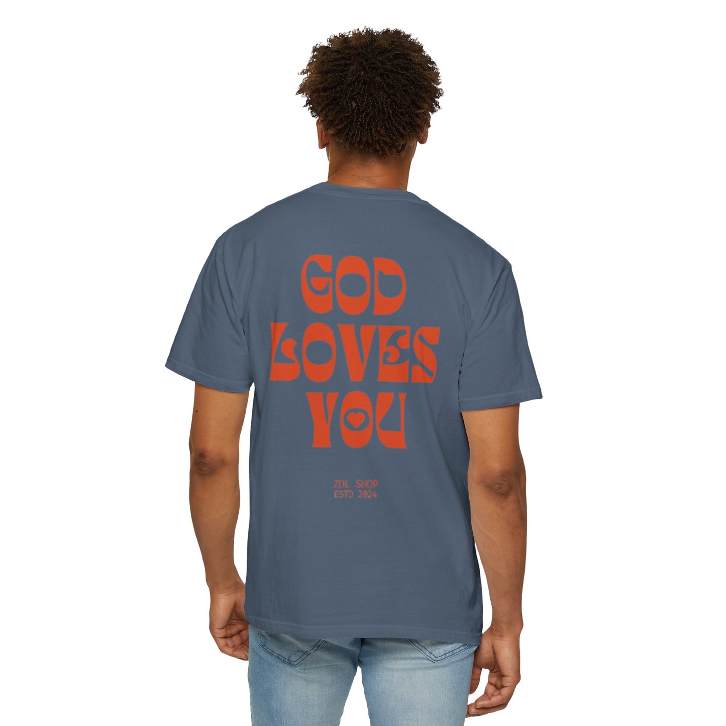 Unisex GOD LOVES YOU, Camiseta cristiana, camiseta estetica, camiseta juvenil, Regalo para cristianos