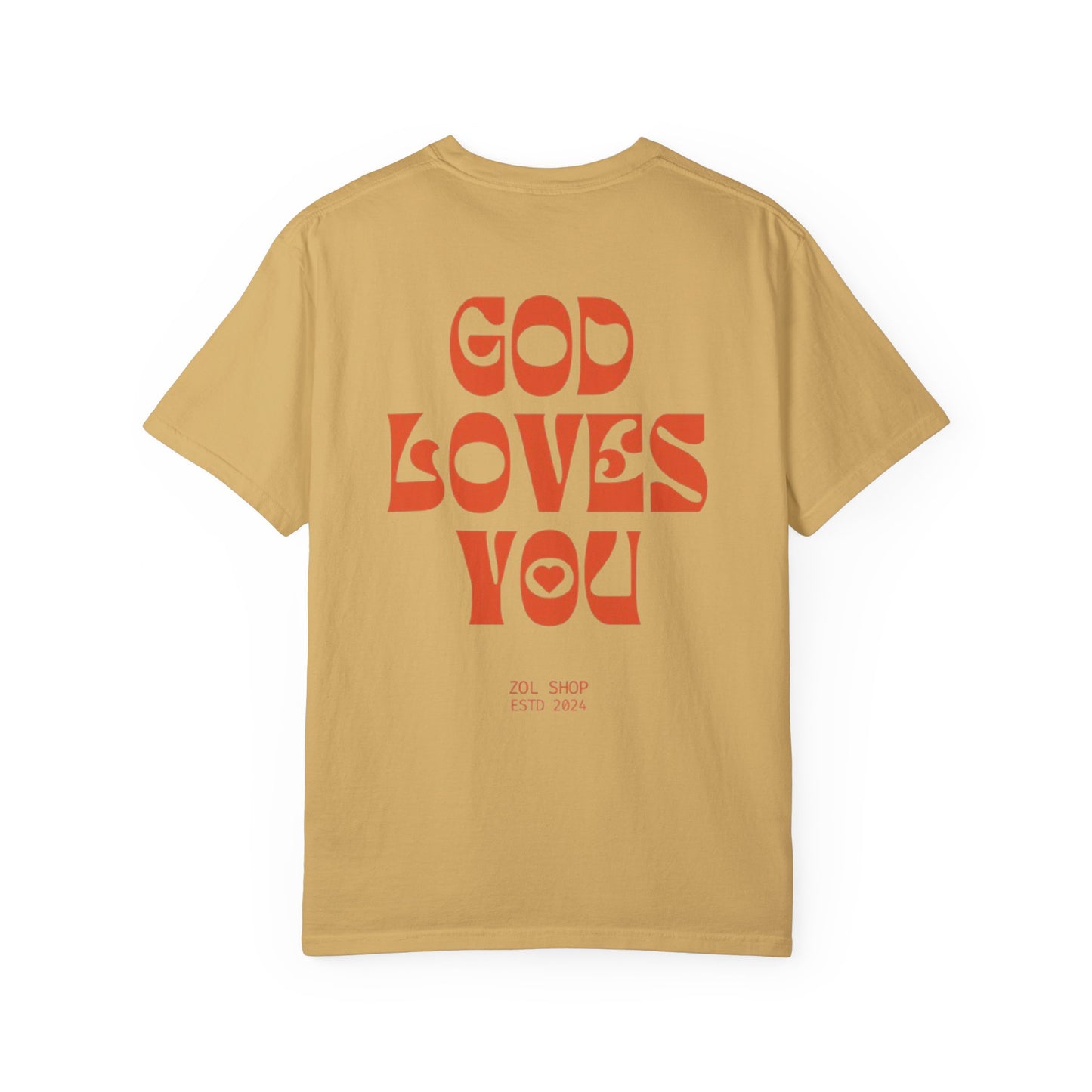 Unisex GOD LOVES YOU, Camiseta cristiana, camiseta estetica, camiseta juvenil, Regalo para cristianos