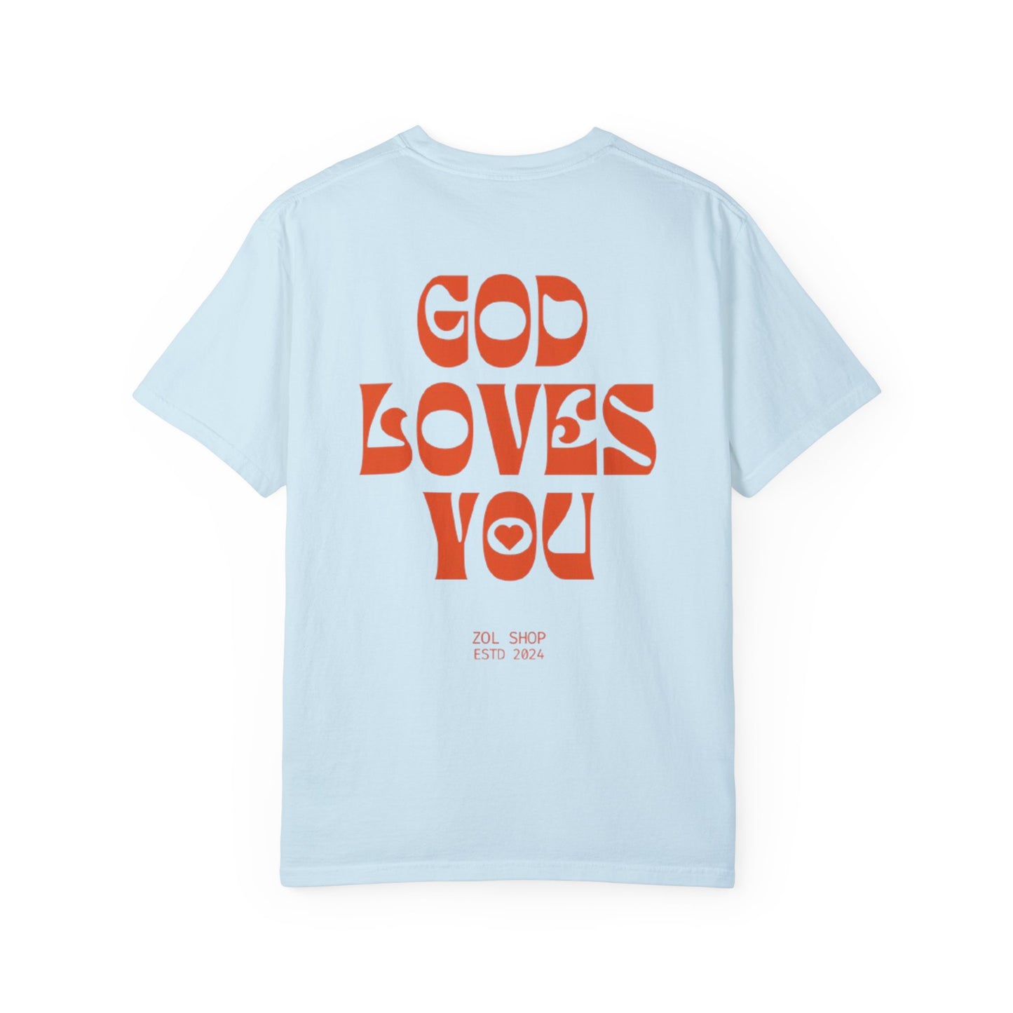 Unisex GOD LOVES YOU, Camiseta cristiana, camiseta estetica, camiseta juvenil, Regalo para cristianos