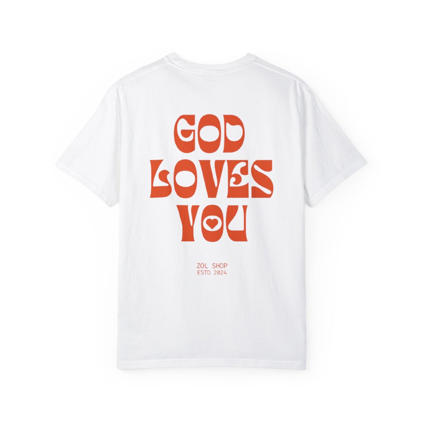 Unisex GOD LOVES YOU, Camiseta cristiana, camiseta estetica, camiseta juvenil, Regalo para cristianos