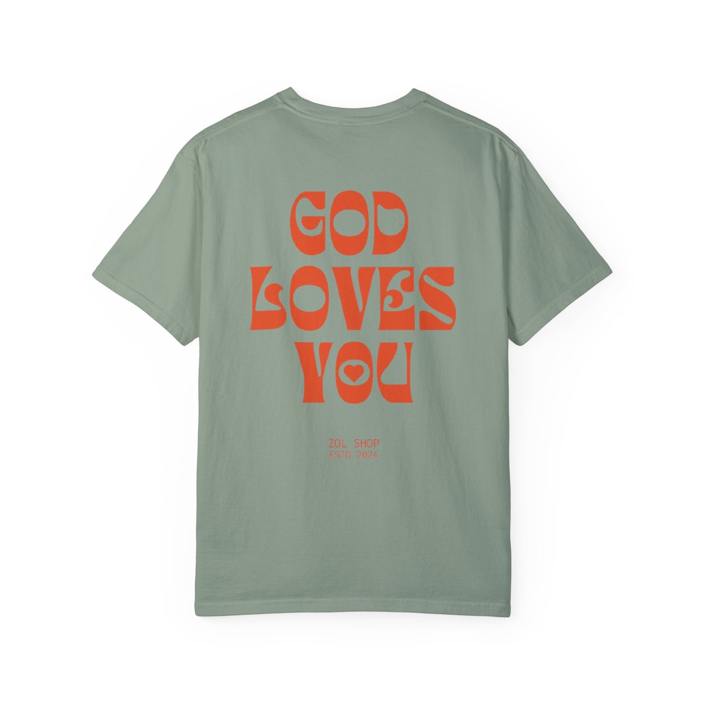 Unisex GOD LOVES YOU, Camiseta cristiana, camiseta estetica, camiseta juvenil, Regalo para cristianos